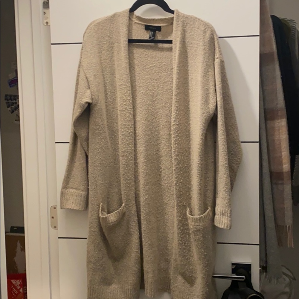 Tan cardigan